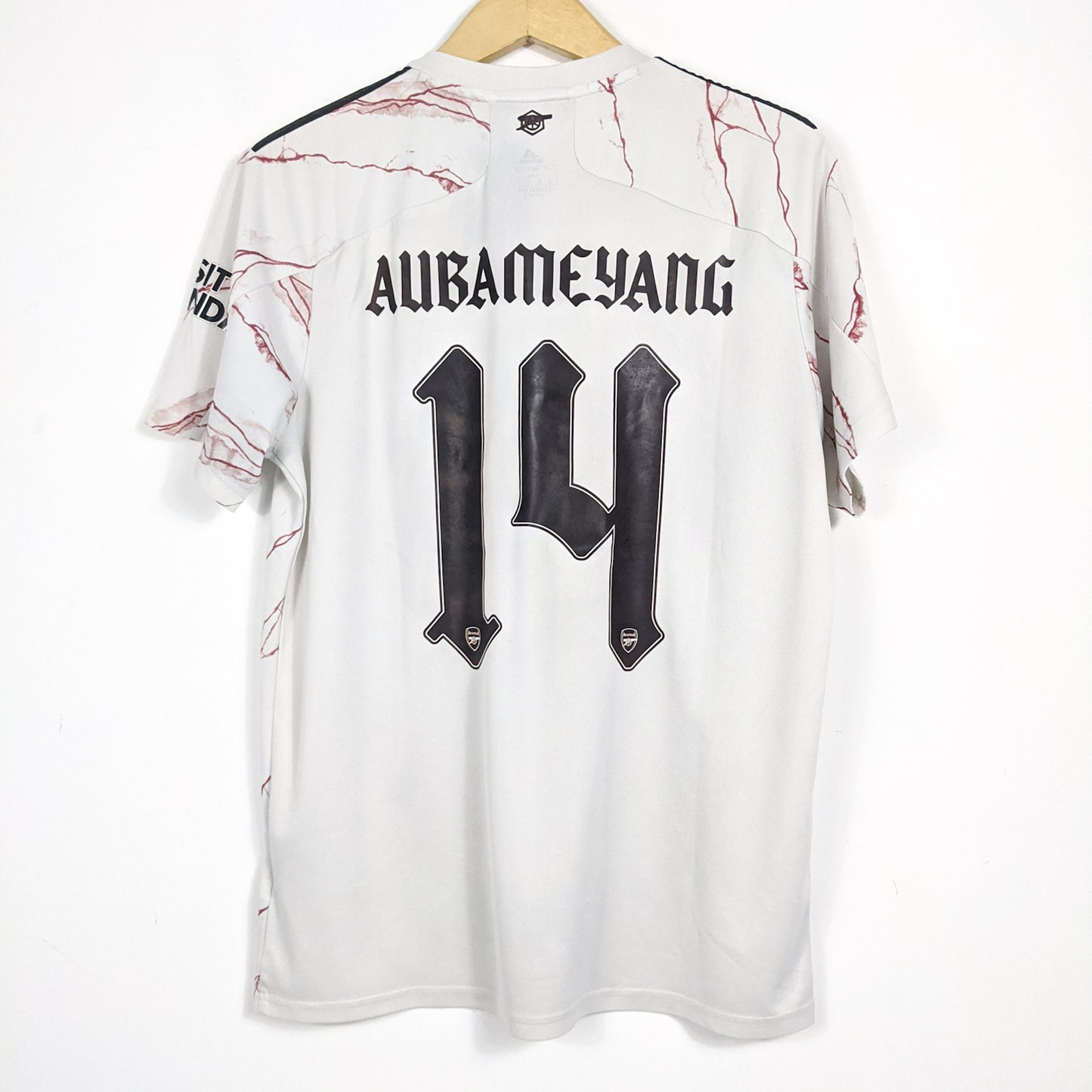 Authentic Arsenal 2020/21 Away - Aubameyang #14 Size L
