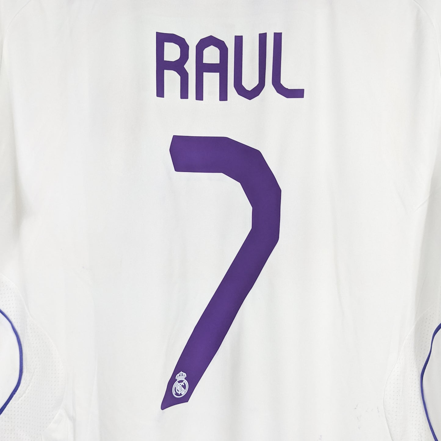 Authentic Real Madrid 2007/08 Home - Raul #7 Size L