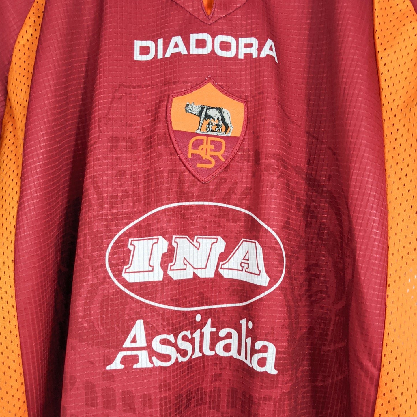 Authentic AS Roma 1997/98 Home - Totti #10 Size L