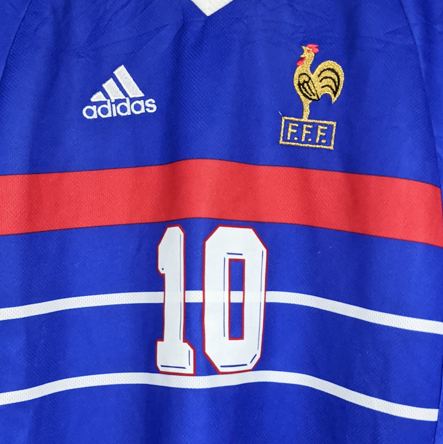 Authentic France 1998 Home - Zidane #10 Size L