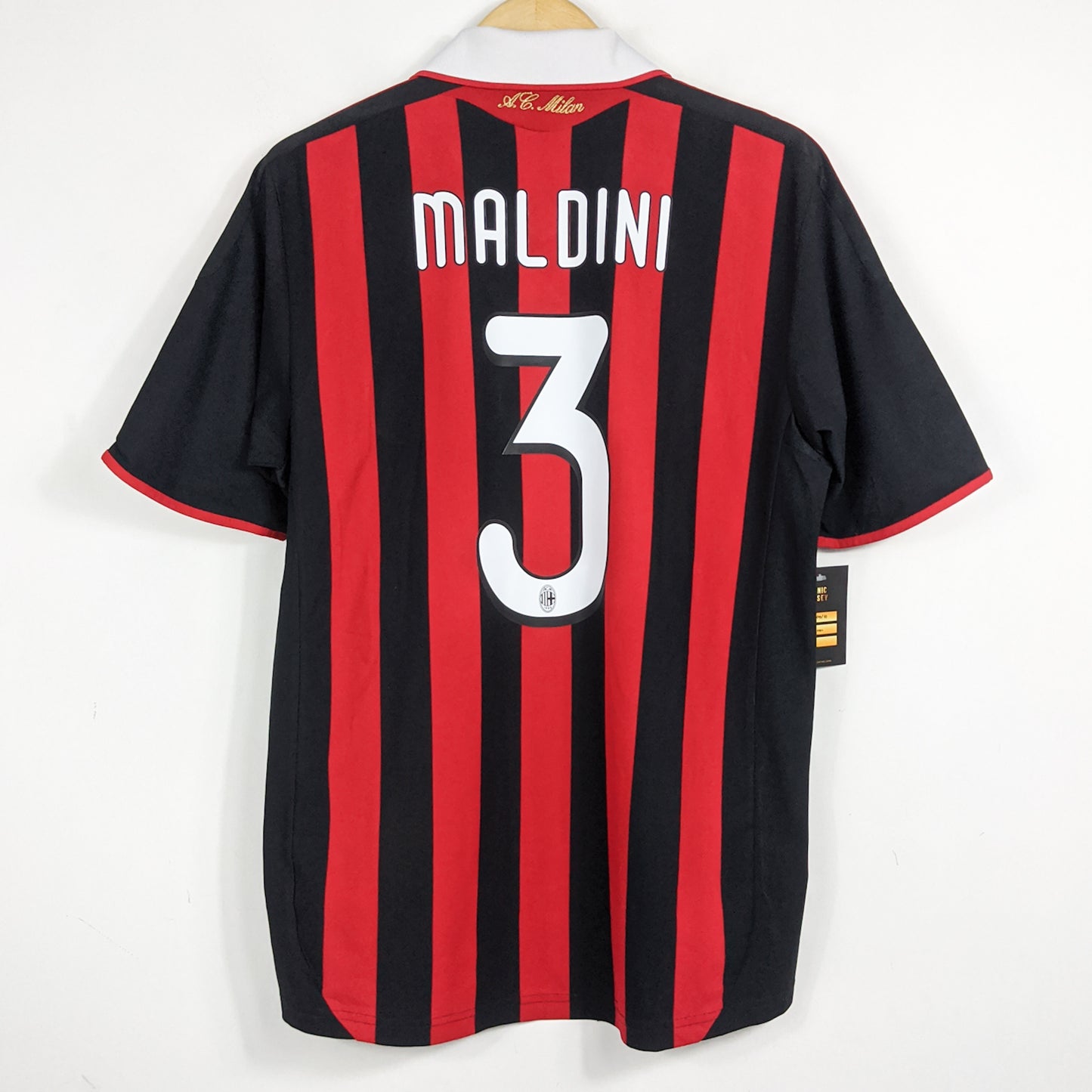 Authentic AC Milan 2009/10 Home - Maldini #3 Size M