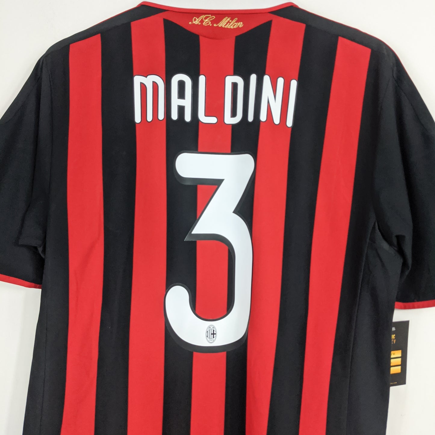 Authentic AC Milan 2009/10 Home - Maldini #3 Size M