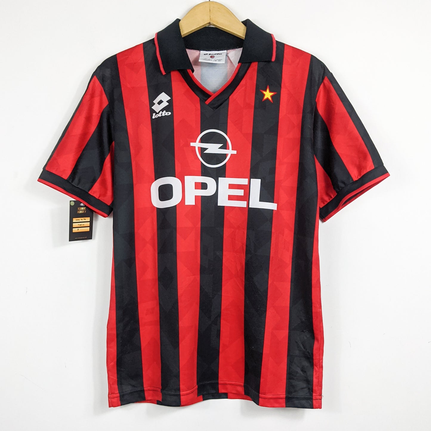 Authentic AC Milan 1994/96 Home - Baresi #6 Size M
