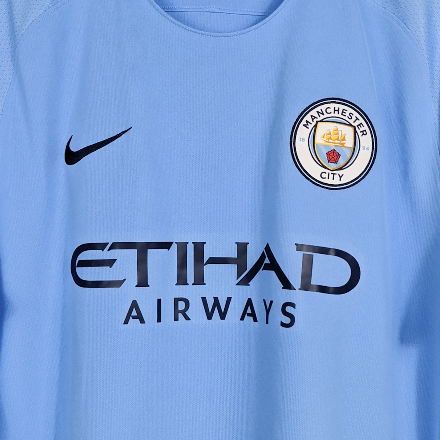 Authentic Manchester City 2017/18 Home - Kun Aguero #10 Size XL