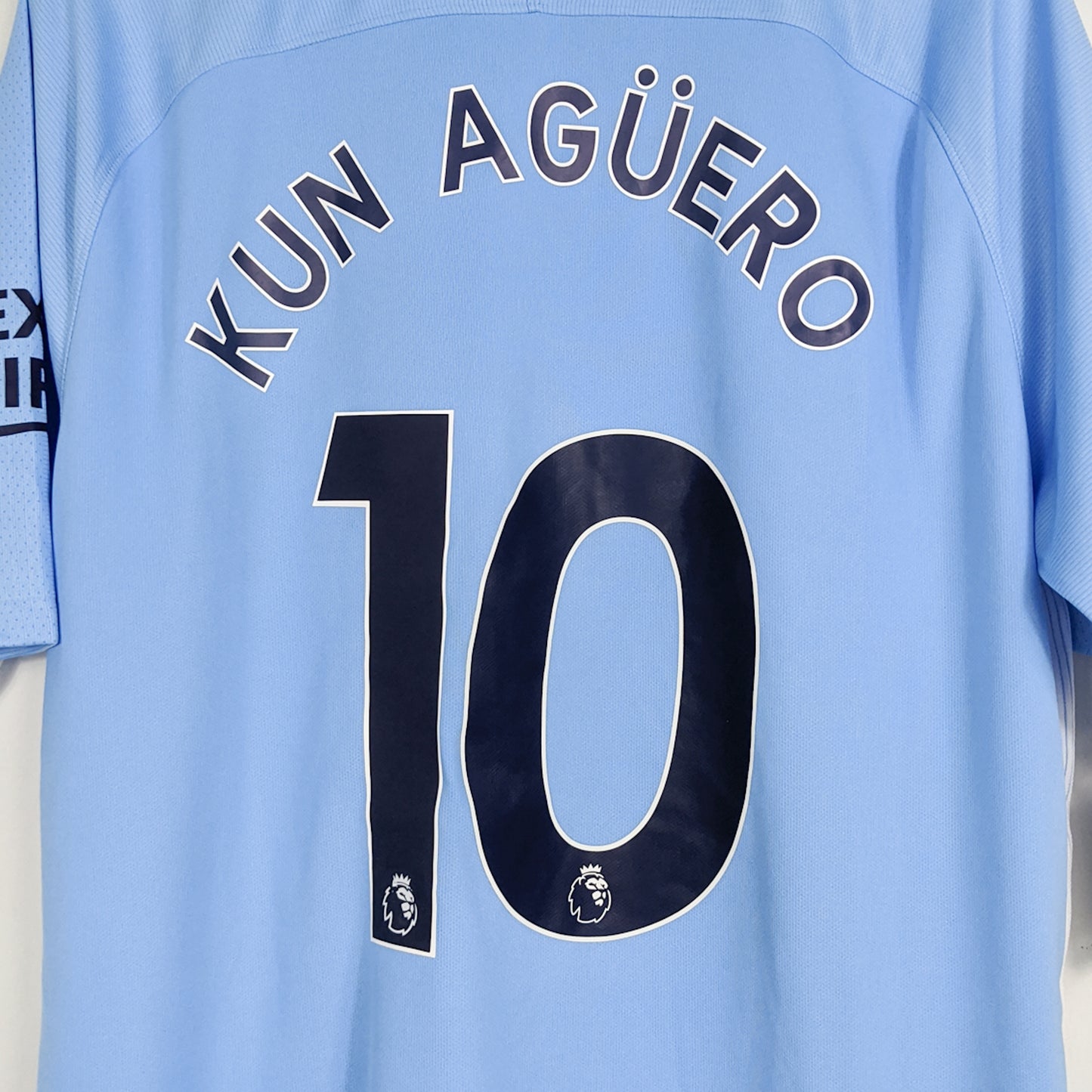 Authentic Manchester City 2017/18 Home - Kun Aguero #10 Size XL