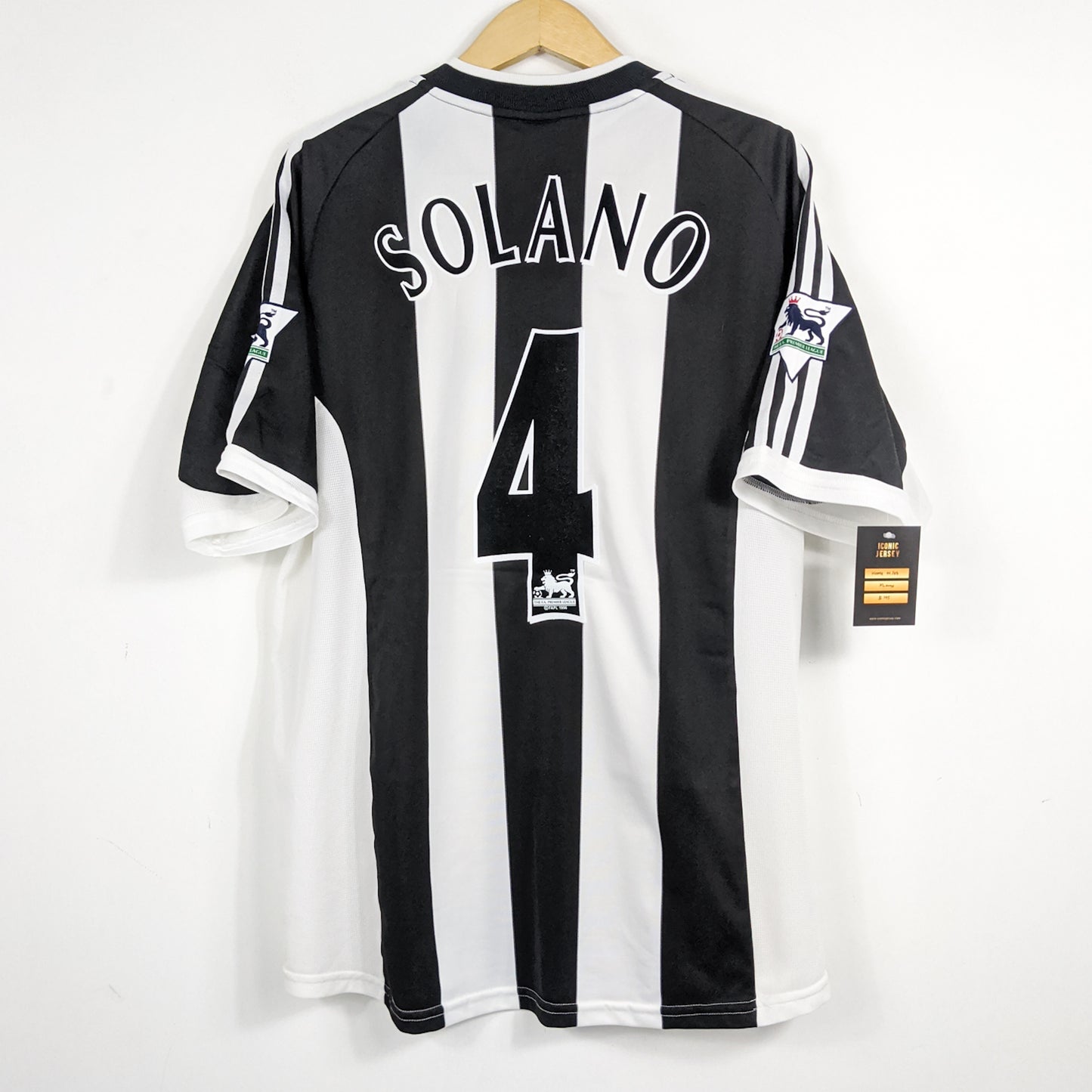 Authentic Newcastle 2001/03 Home - Solano #4 Size XL