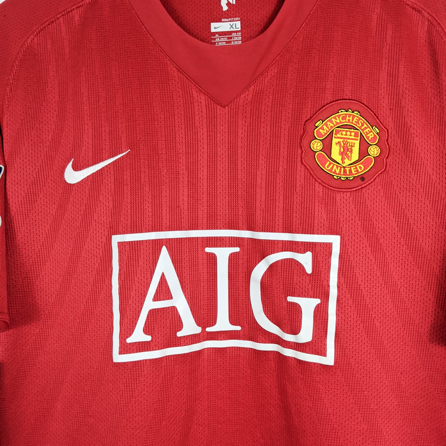 Authentic Manchester United 2007/08 Home - Ronaldo #7 Size XL