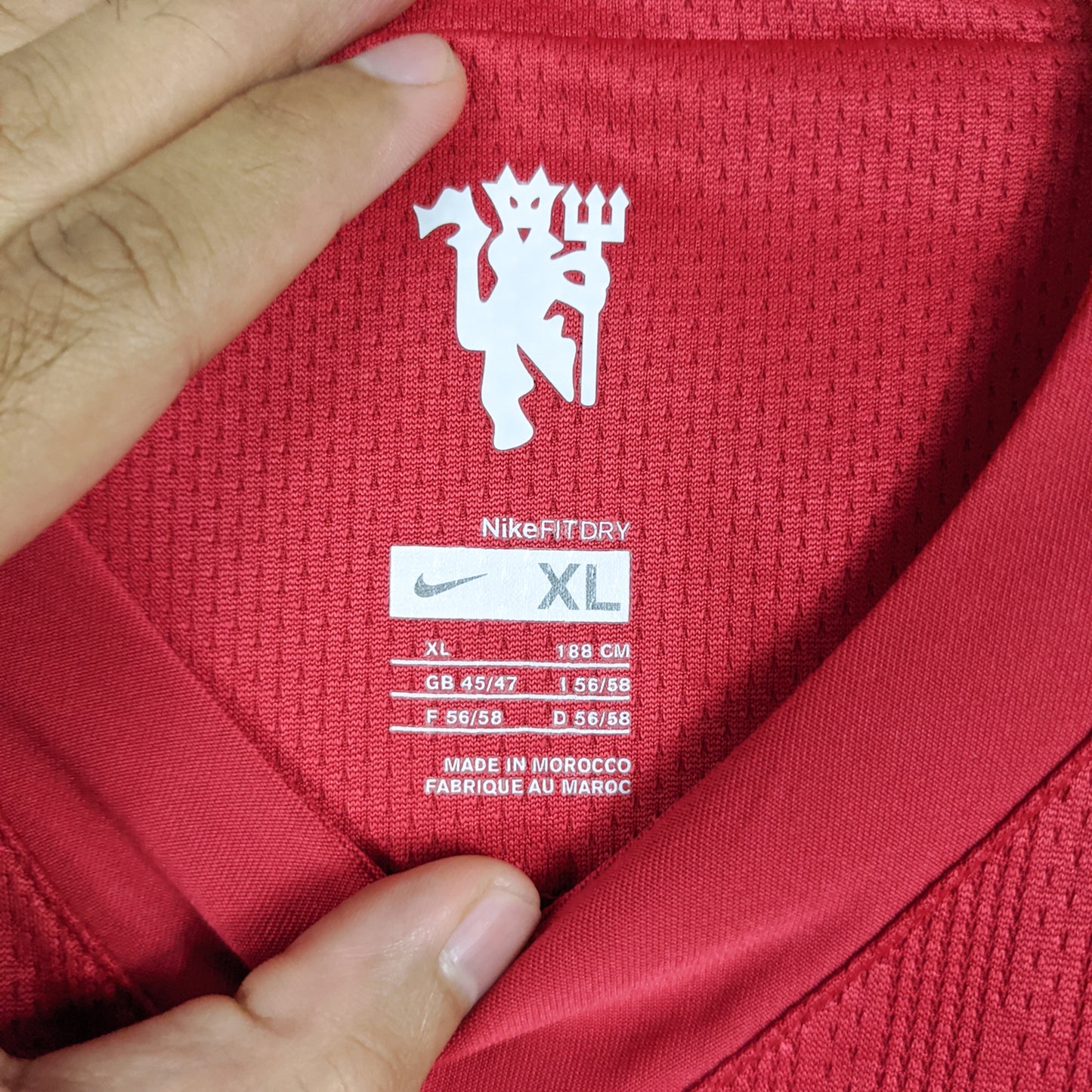 Authentic Manchester United 2007/08 Home - Ronaldo #7 Size XL