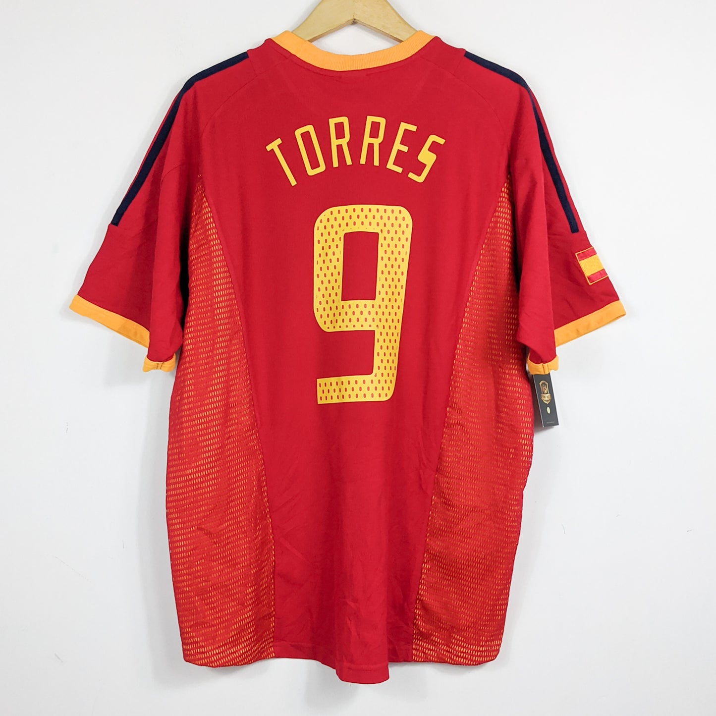 Authentic Spain 2002/04 Home - Torres #9 Size L