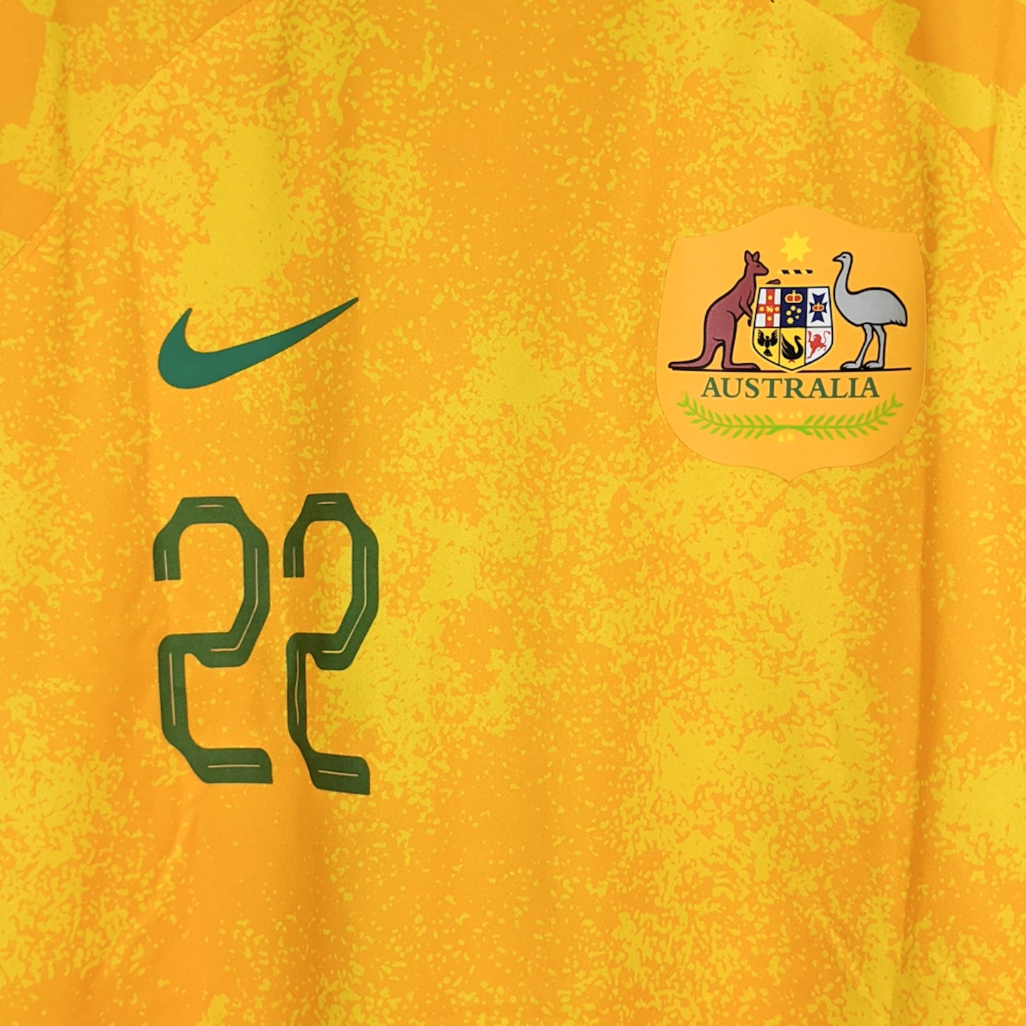 Authentic Australia 2022 Home - Irvine #22 Size L (Half Player Issue)