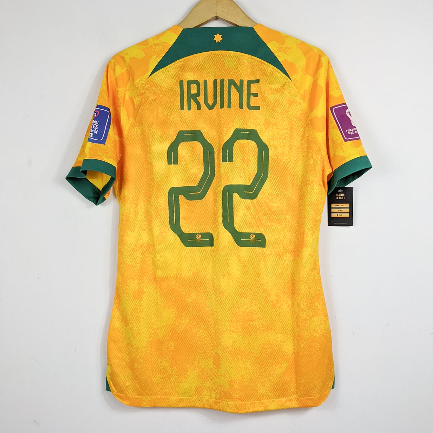 Authentic Australia 2022 Home - Irvine #22 Size L (Half Player Issue)