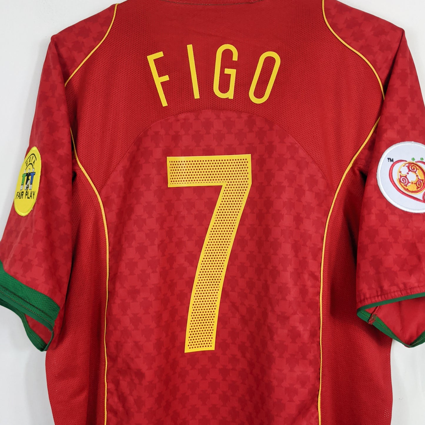 Authentic Portugal 2004 Home - Figo #7 Size L
