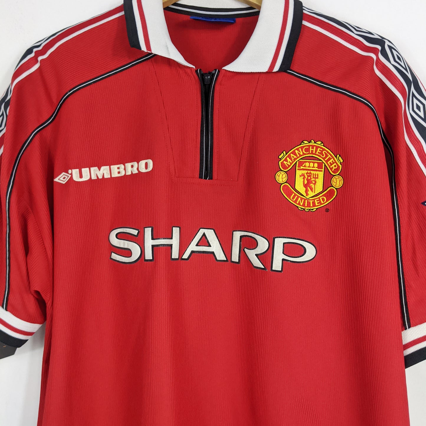 Authentic Manchester United 1998/99 Home - Beckham #7 Size XL