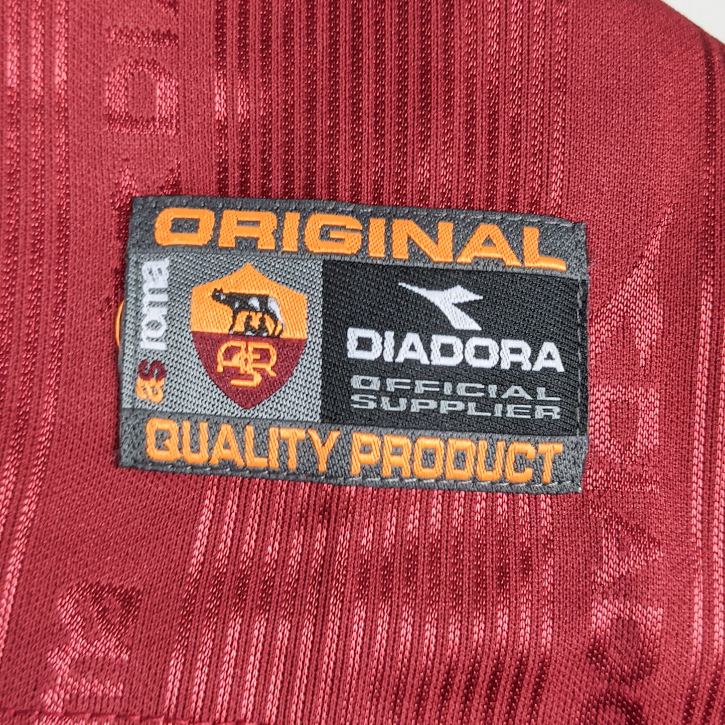 Authentic AS Roma 1999/00 Home - Totti #10 Size XL