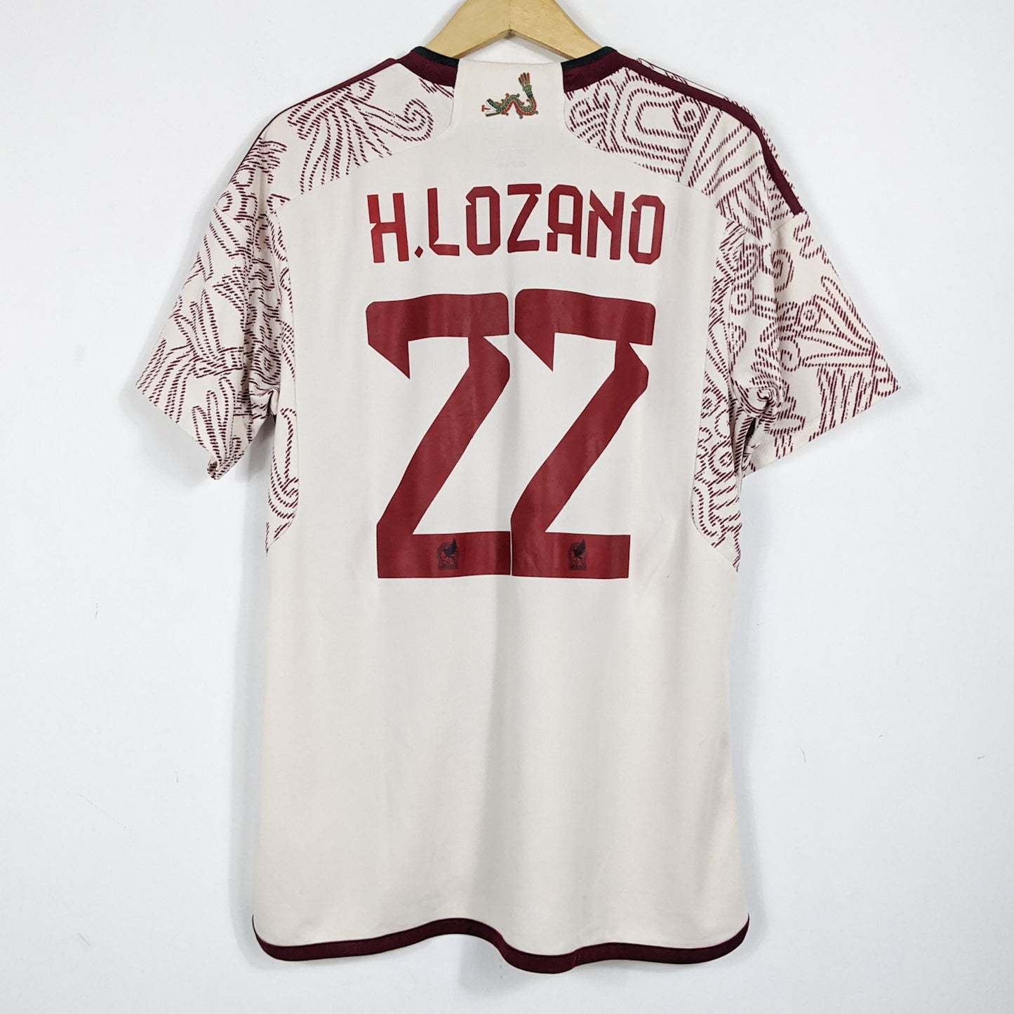 Original Mexico 2022 Away - H. Lozano #22 Size XXL fit L (Slim fit)