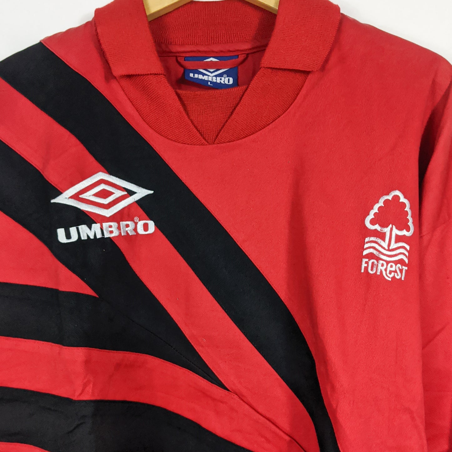Original Nottingham Forest 1992/94 Training Drill Top - Size L