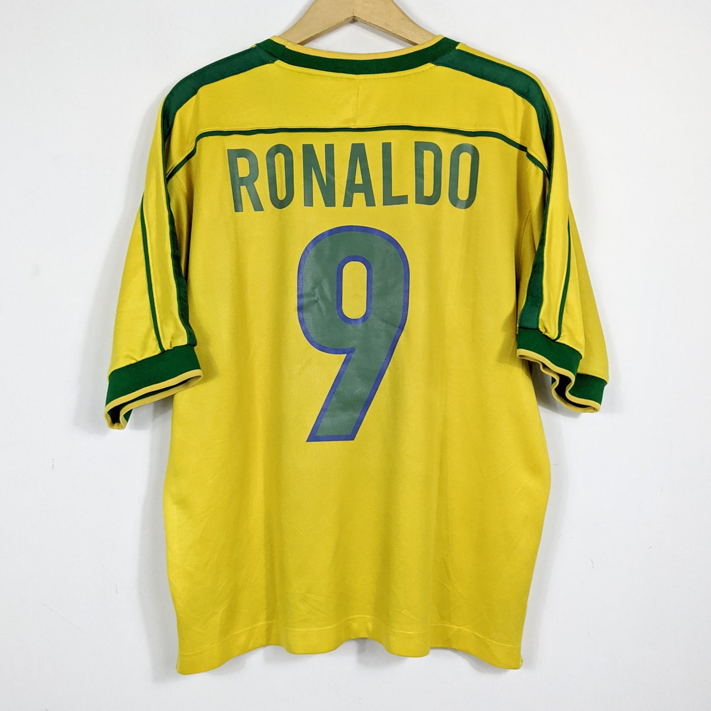 Original Brazil 1998 Home - Ronaldo #9 Size XL