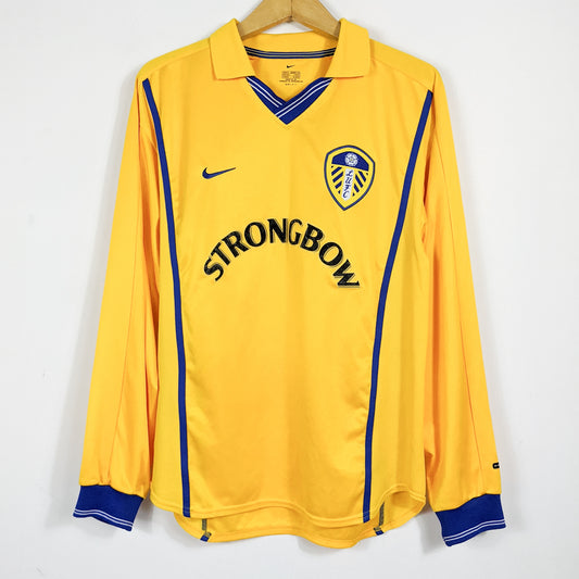 Original Leeds United 2000 Away - Viduka #9 Size M (Long Sleeve)