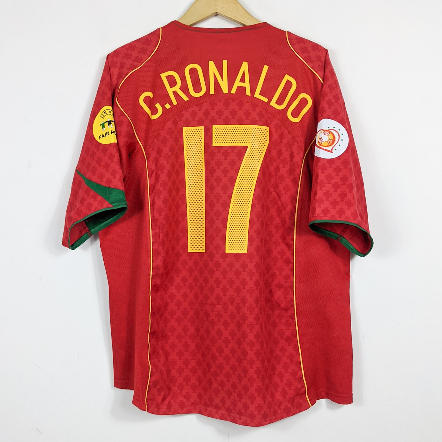 Original Portugal 2004 Home - C. Ronaldo #17 Size XL