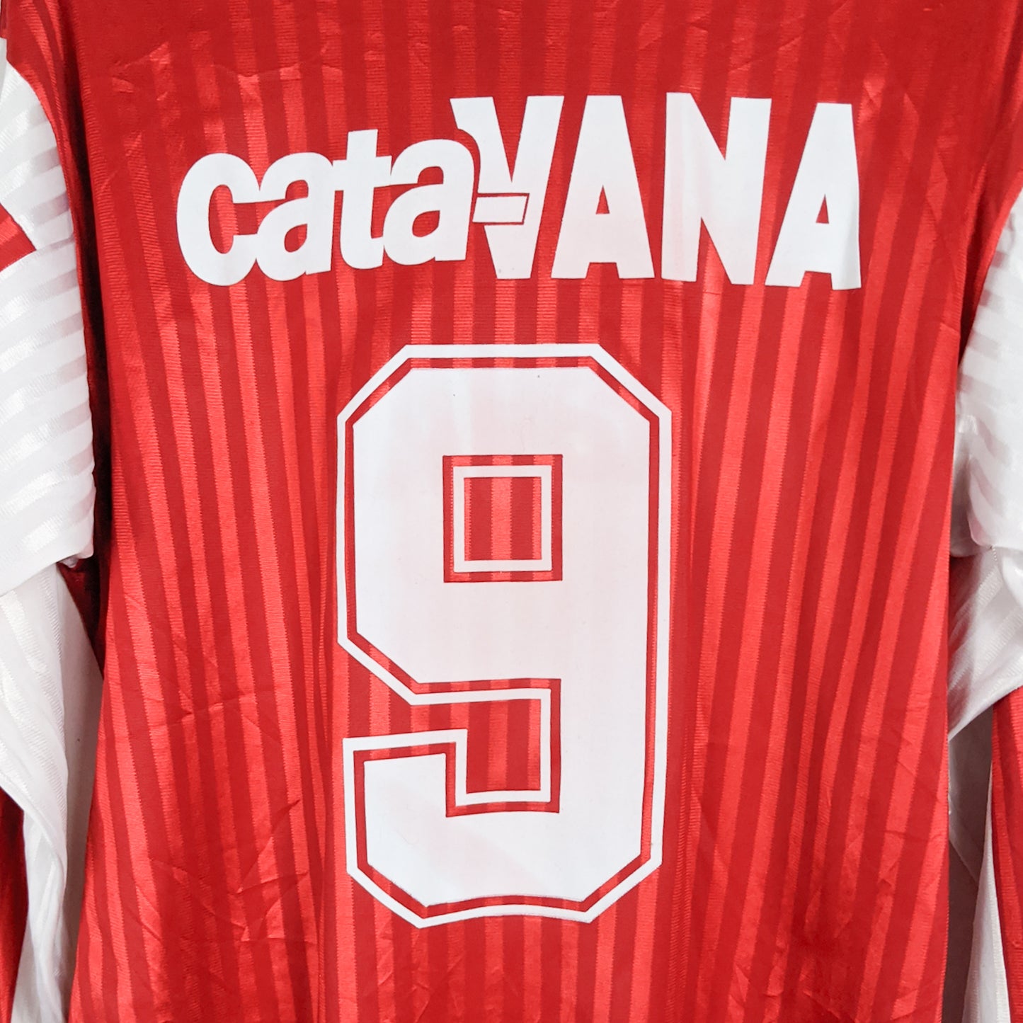 Original Nimes Olympique 1990/92 Home - #9 Size L (Long sleeve)