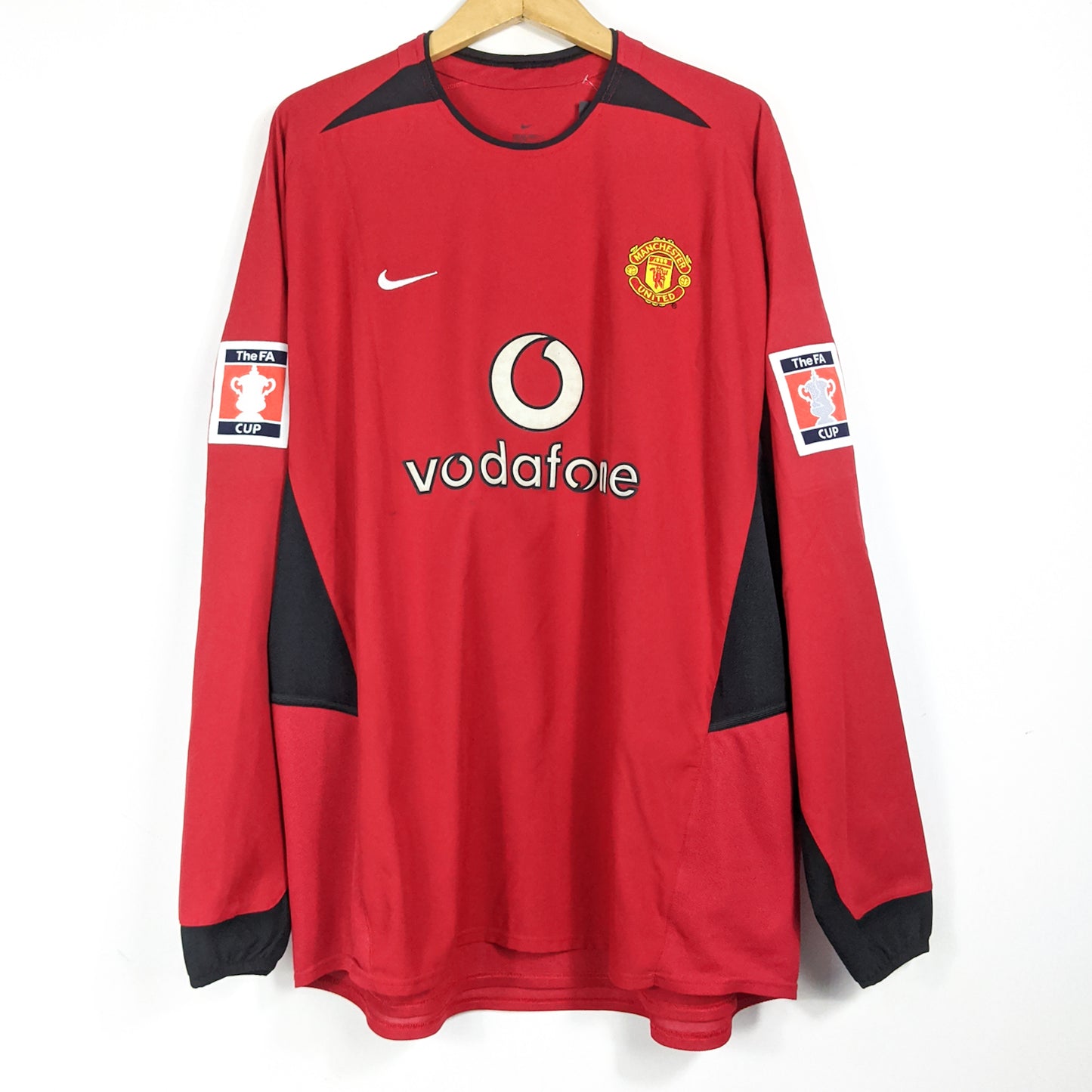 Original Manchester United 2002/04 Home - Ronaldo #7 Size XXL (Long sleeve)