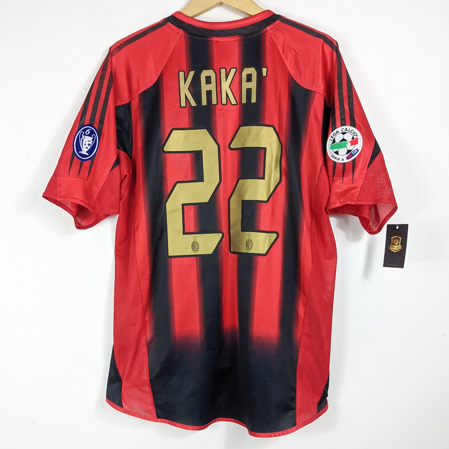 Original AC Milan 2004/05 Home - Kaka #22 Size L
