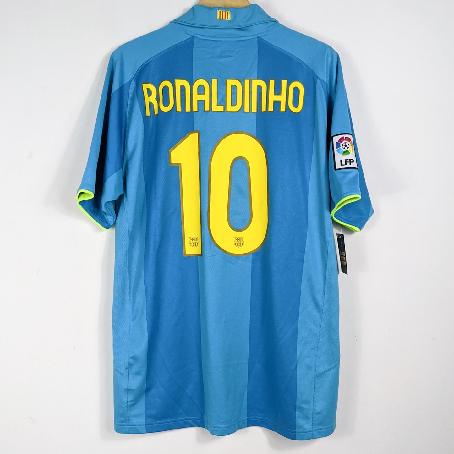 Original Barcelona 2007/08 Away - Ronaldinho #10 Size XL