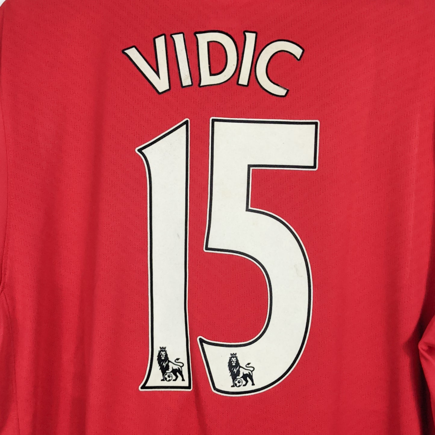 Original Manchester United 2009/10 Home - Vidic #15 Size XL