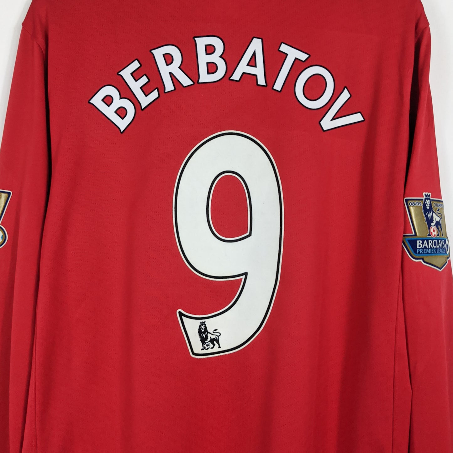 Original Manchester United 2009/10 Home - Berbatov #9 Size L (Long sleeve)