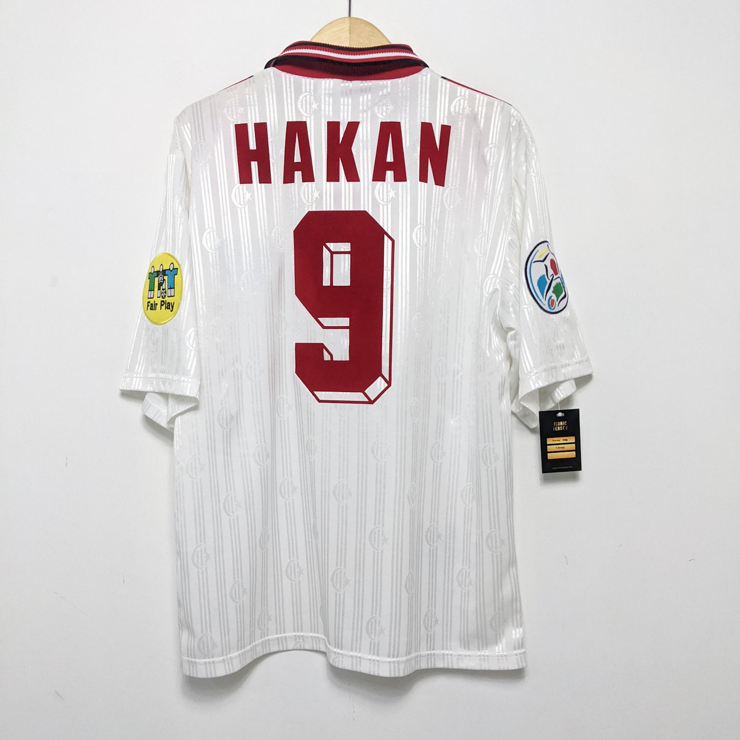 Original Turkey 1996 Away - Hakan #9 Size L
