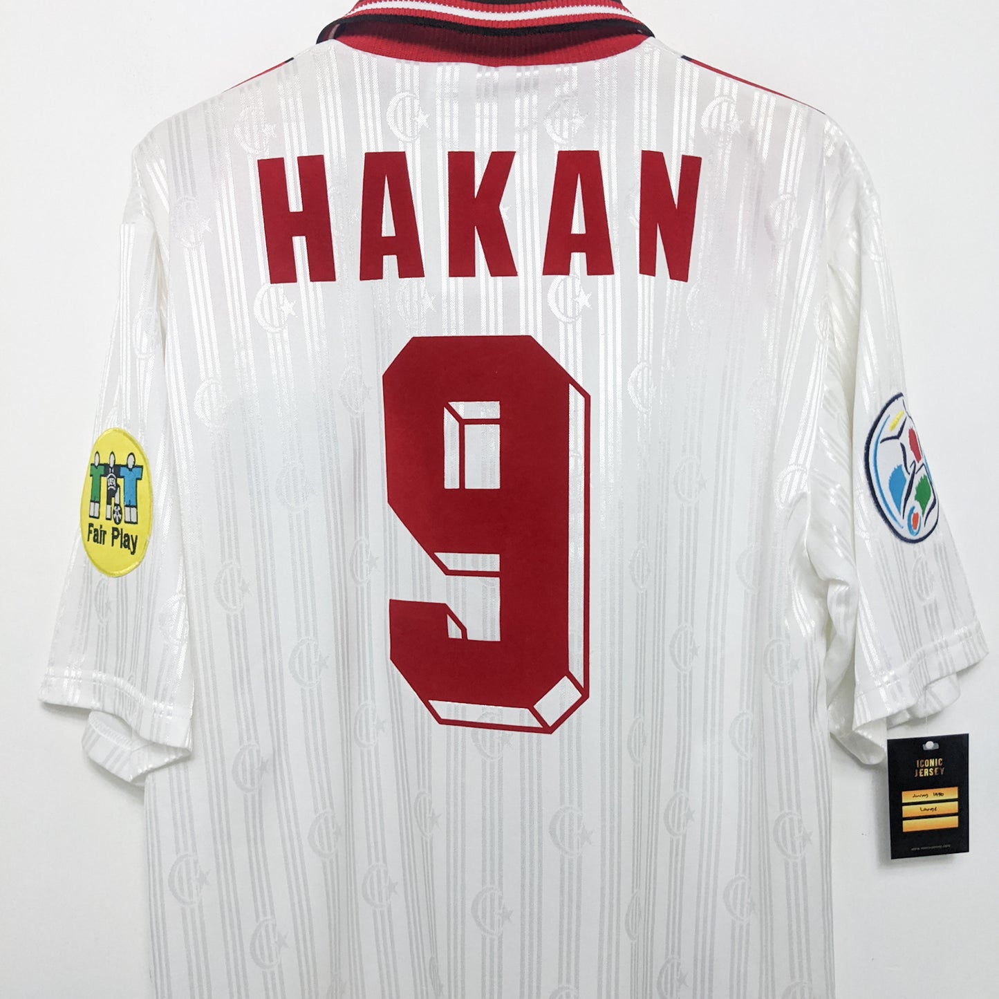 Original Turkey 1996 Away - Hakan #9 Size L