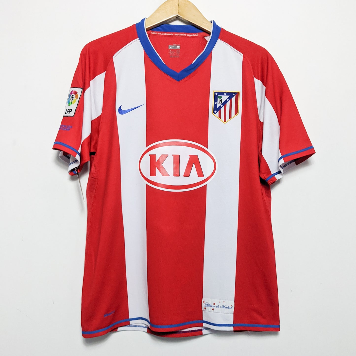 Original Atletico Madrid 2007/08 Home - Kun Aguero #10 Size M