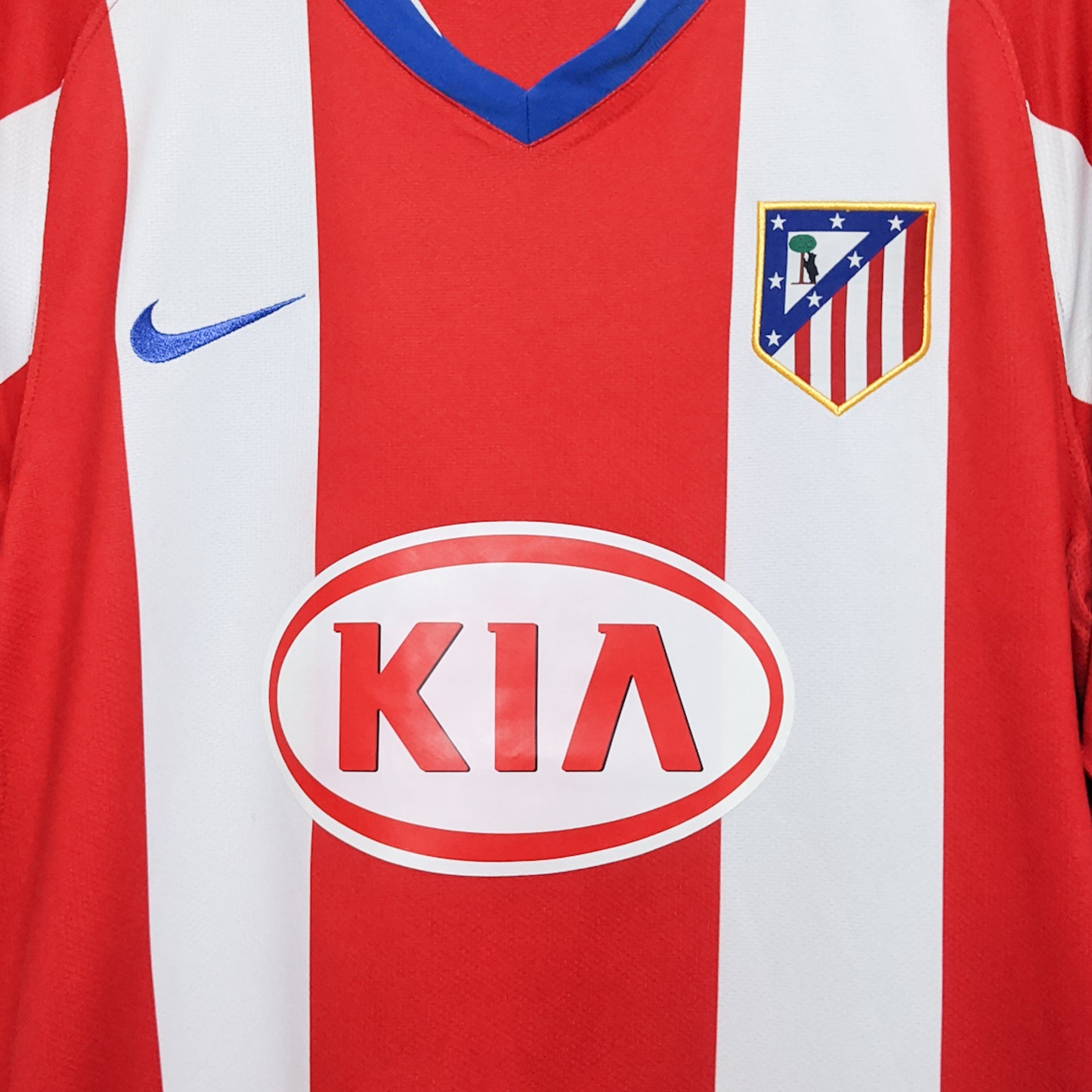Original Atletico Madrid 2007/08 Home - Kun Aguero #10 Size M
