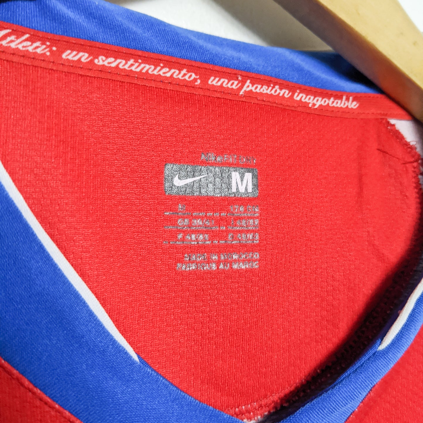 Original Atletico Madrid 2007/08 Home - Kun Aguero #10 Size M