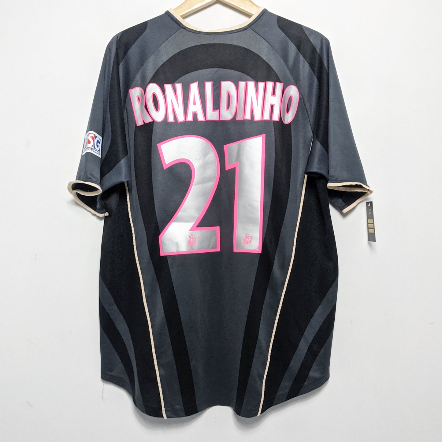 Original Paris Saint-Germain 2001/02 Away - Ronaldinho #21 Size L