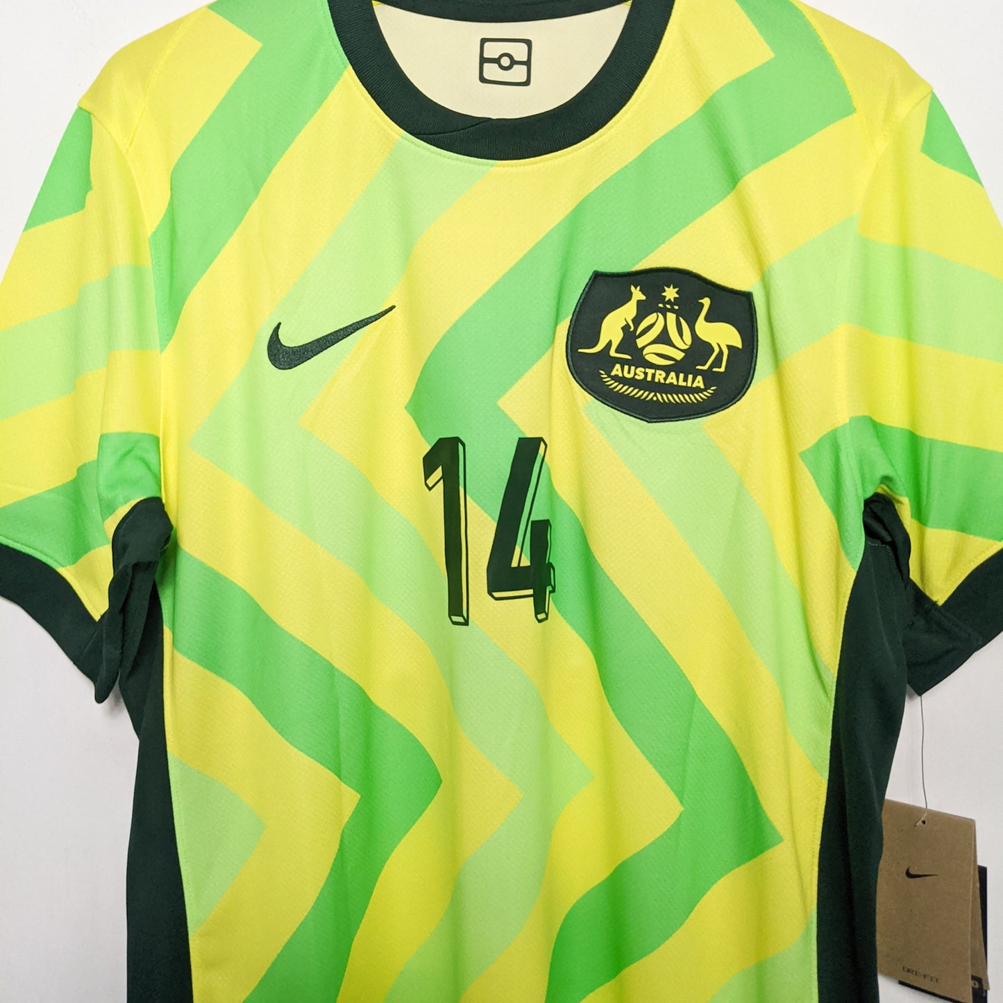 Original Australia 2025 Home - Irankunda #14 Size L (Bnwt)