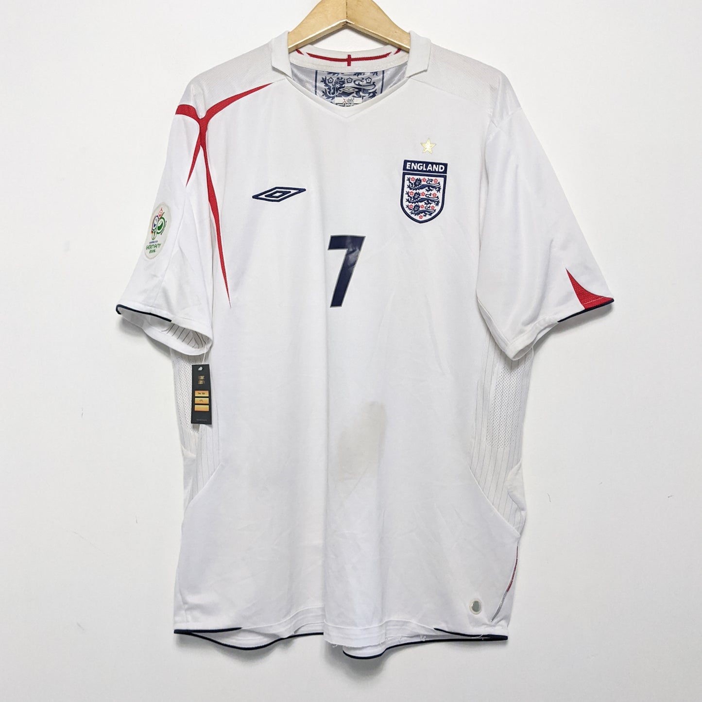 Original England 2006 Home - Beckham #7 Size XXL