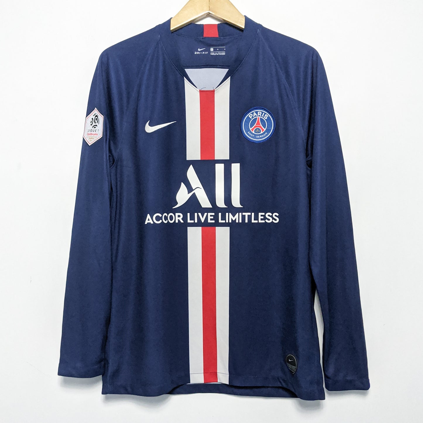 Original Paris Saint-Germain 2020 Home - T.Silva #3 Size L (Long sleeve)
