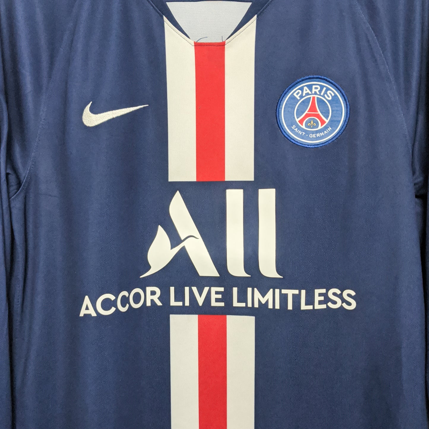 Original Paris Saint-Germain 2020 Home - T.Silva #3 Size L (Long sleeve)