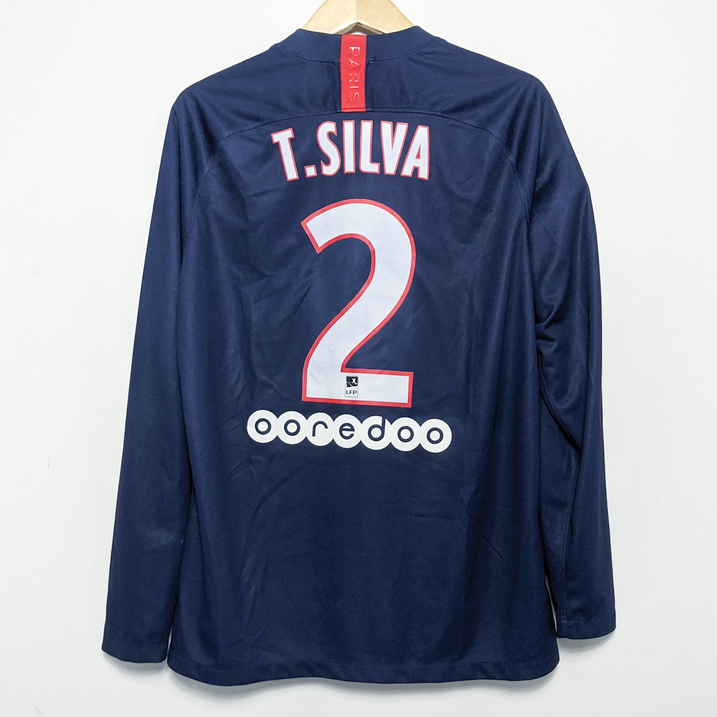 Original Paris Saint-Germain 2020 Home - T.Silva #3 Size L (Long sleeve)
