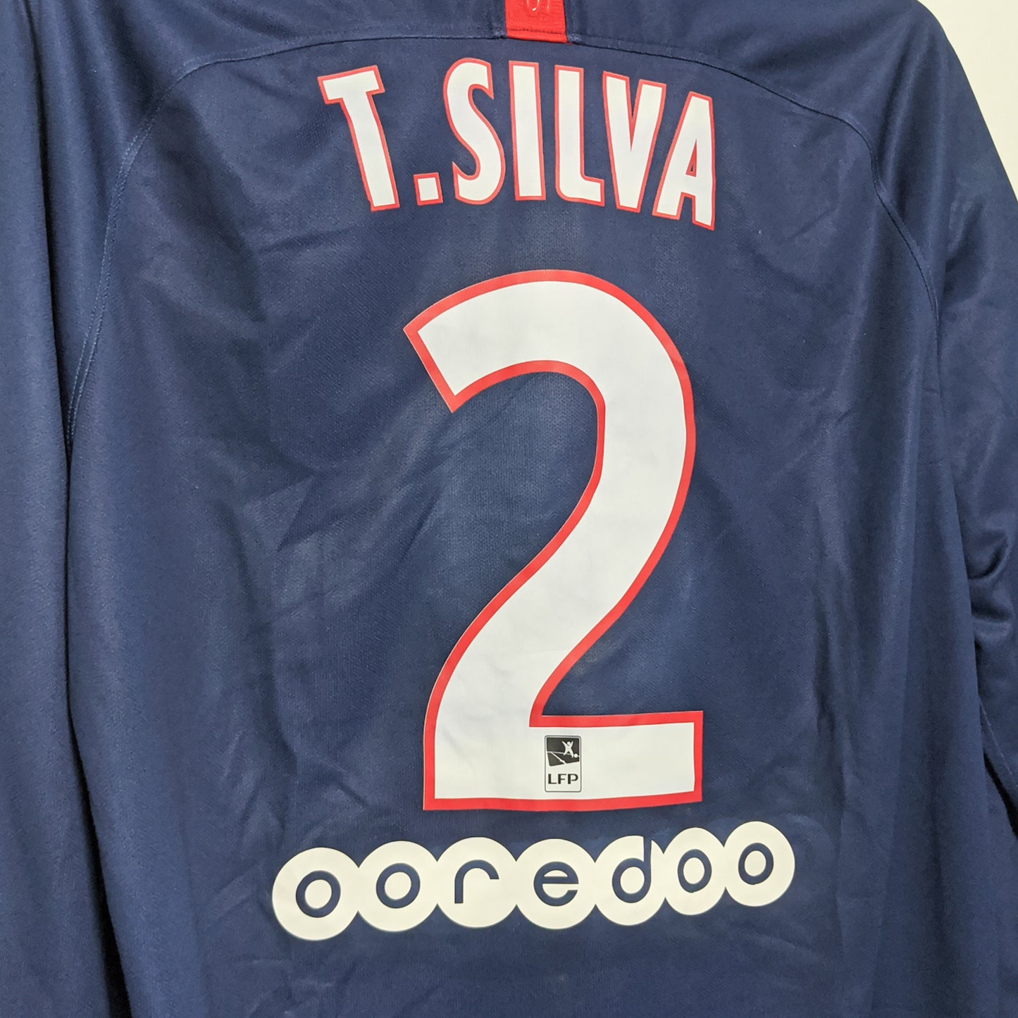 Original Paris Saint-Germain 2020 Home - T.Silva #3 Size L (Long sleeve)
