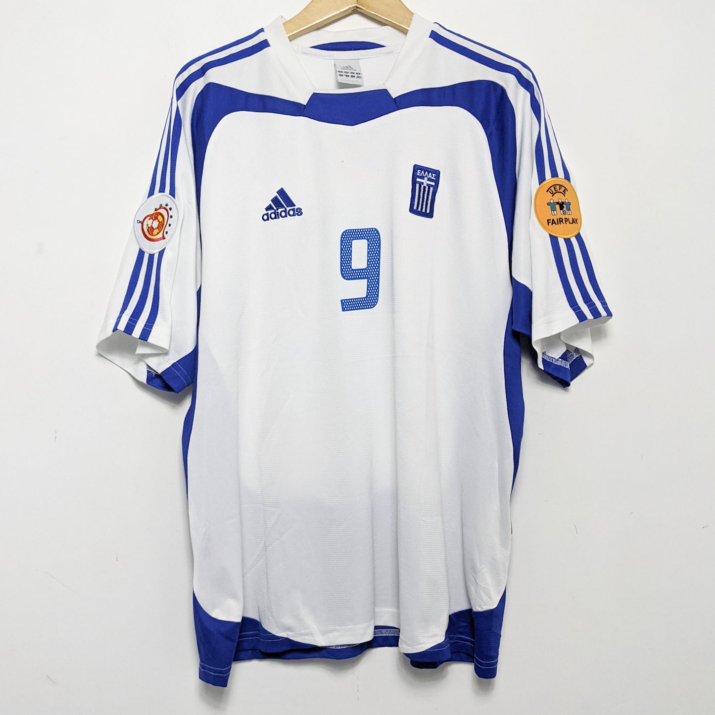 Original Greece 2004/06 Away - Charisteas #9 Size XL