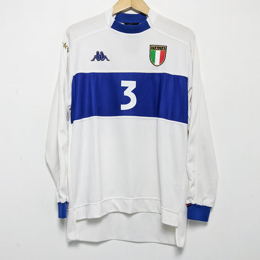 Original Italy 1999 Away - Maldini #3 Size M (Long sleeve)