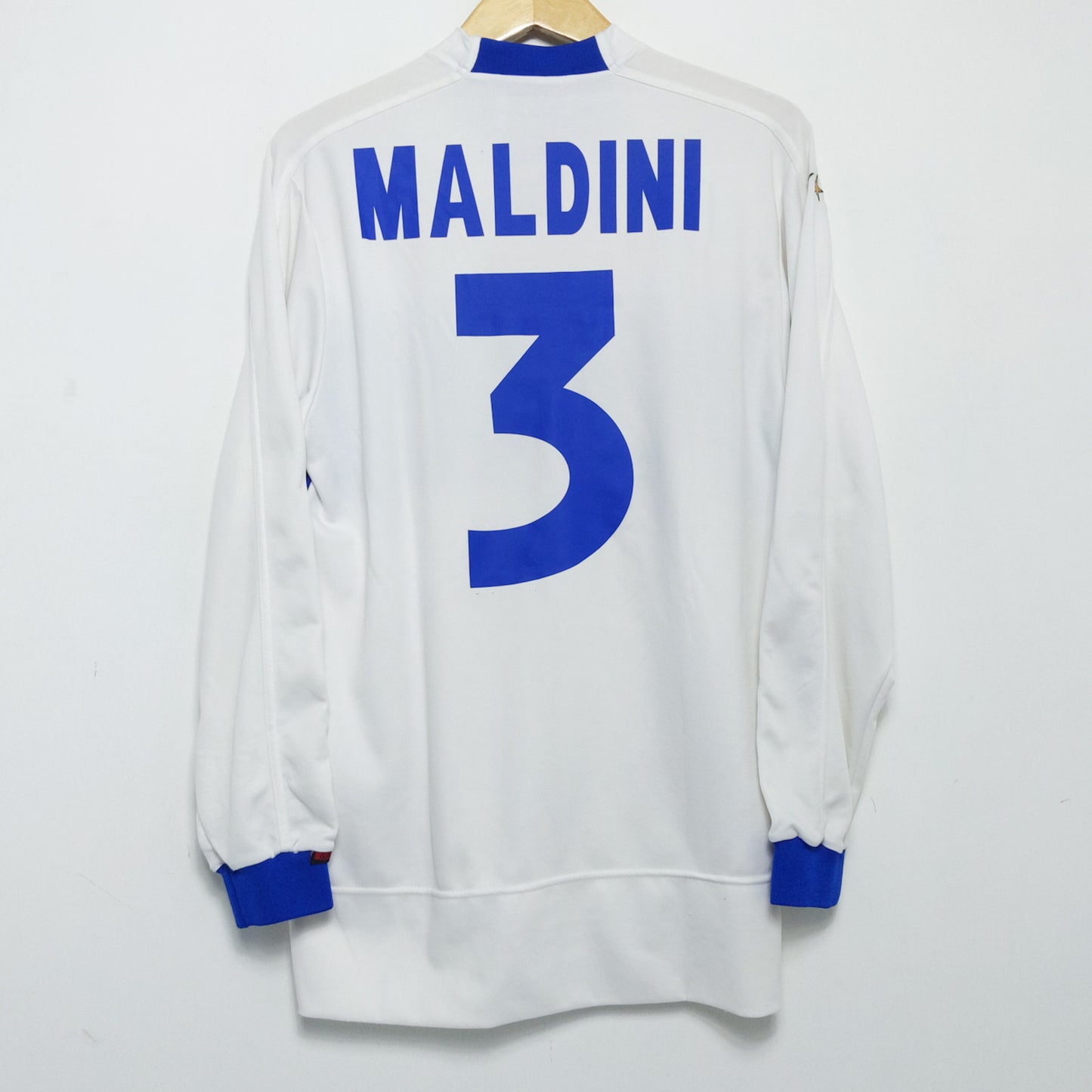 Original Italy 1999 Away - Maldini #3 Size M (Long sleeve)