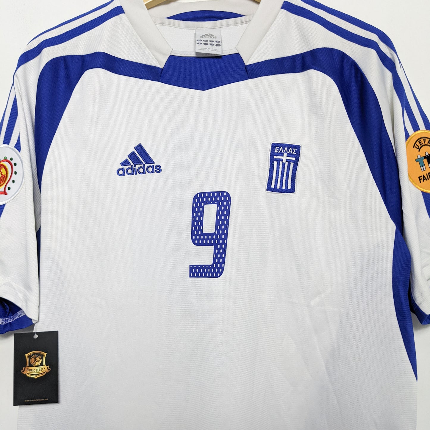 Original Greece 2004/06 Away - Charisteas #9 Size M