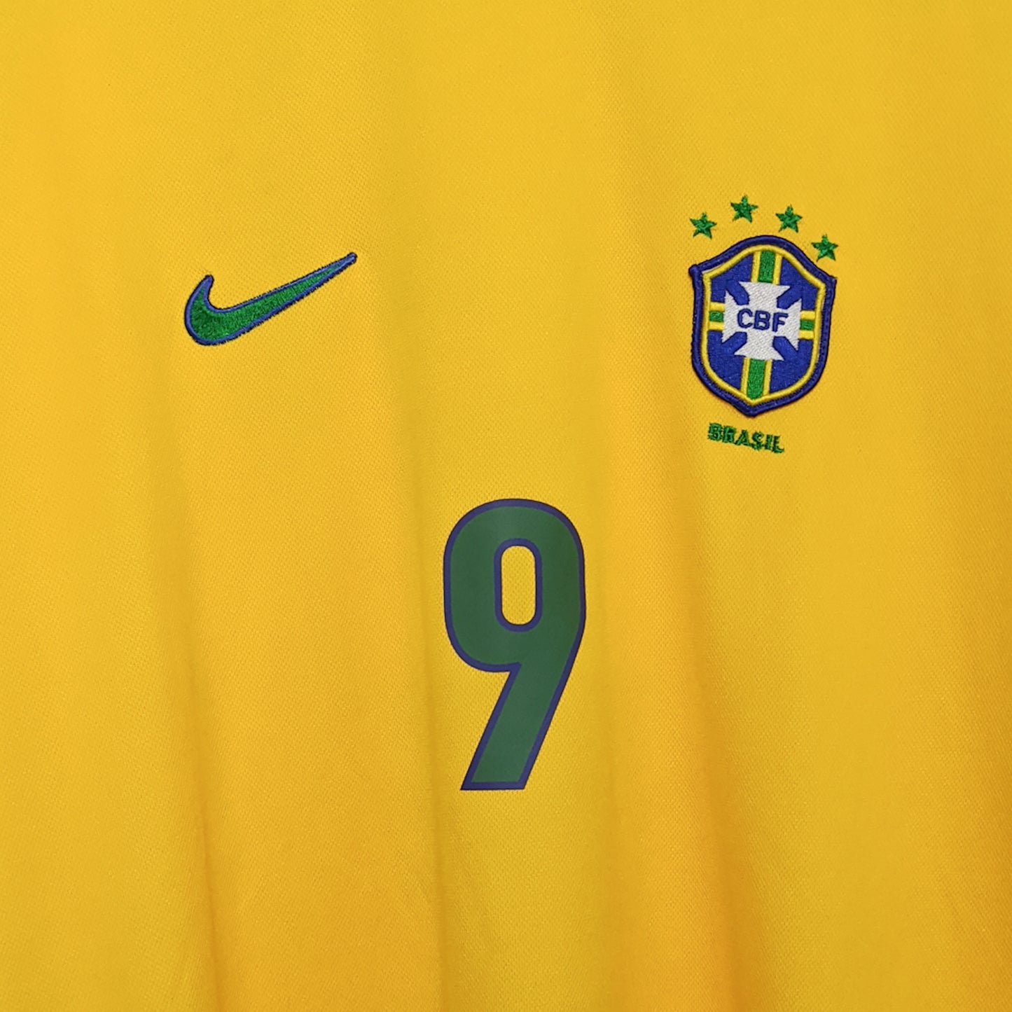 Original Brazil 1998 Home - Ronaldo #9 Size XL (Bnwt) (1st Production Not Reissue)