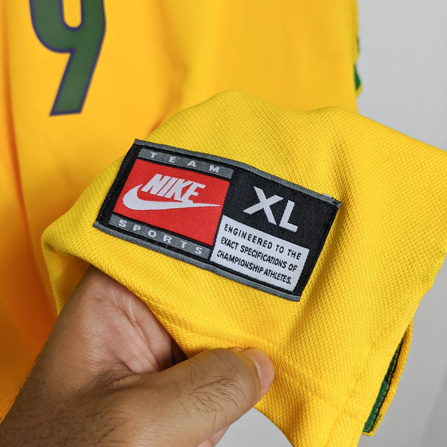 Original Brazil 1998 Home - Ronaldo #9 Size XL (Bnwt) (1st Production Not Reissue)