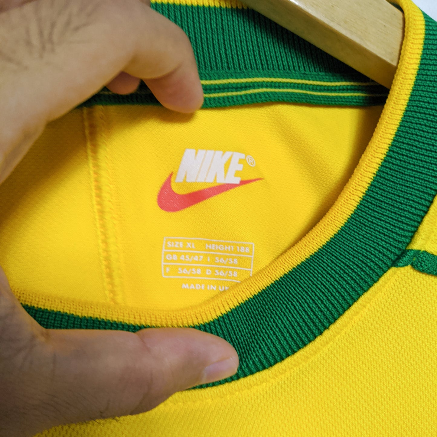 Original Brazil 1998 Home - Ronaldo #9 Size XL (Bnwt) (1st Production Not Reissue)