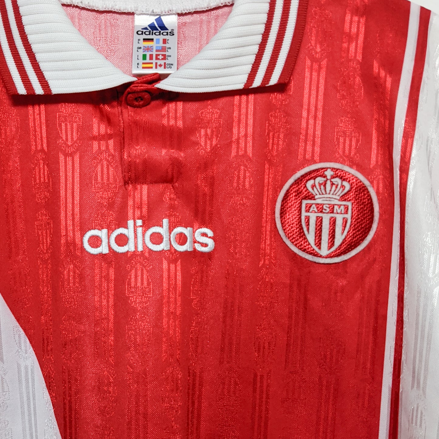 Original AS Monaco 1996/97 Home - Henry (Sponsorless) #28 Size L