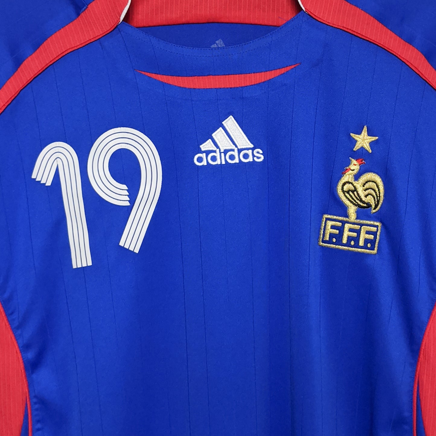 Original France 2006 Home - #19 Willy Sagnol Size XL (Long sleeve) (Match Issued)
